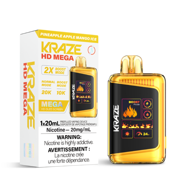 (AB) Kraze: HD MEGA 20K - Pineapple Apple Mango Ice
