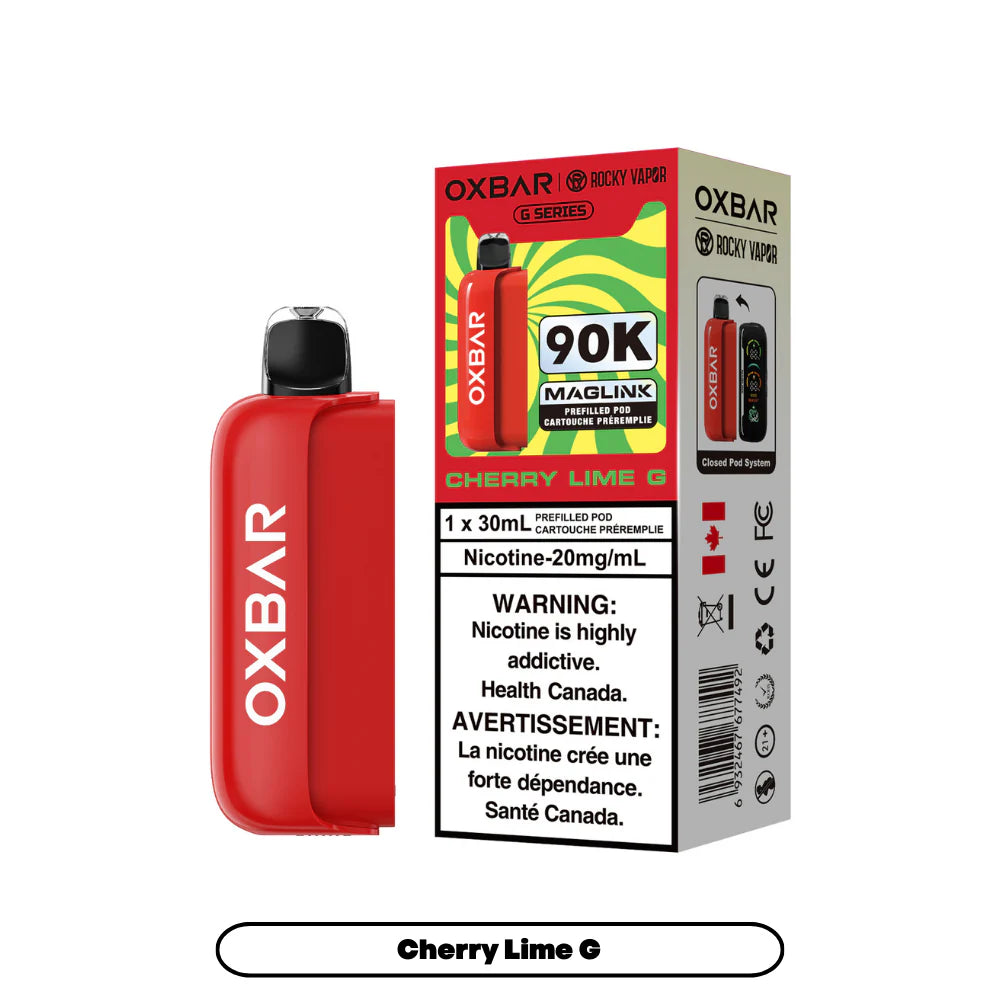 (AB) Oxbar: Maglink Replacement Pod 90K - Cherry Lime G