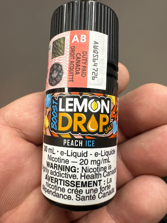 Lemon Drop Boost E-Juice 30ml 20mg (AB) Peach Ice