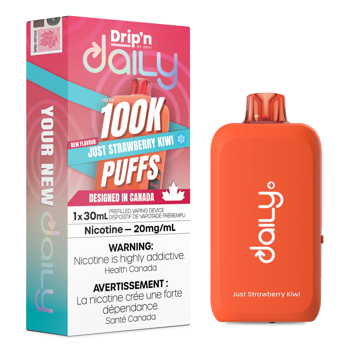 (AB) Drip'n Daily 100K - Just Strawberry Kiwi