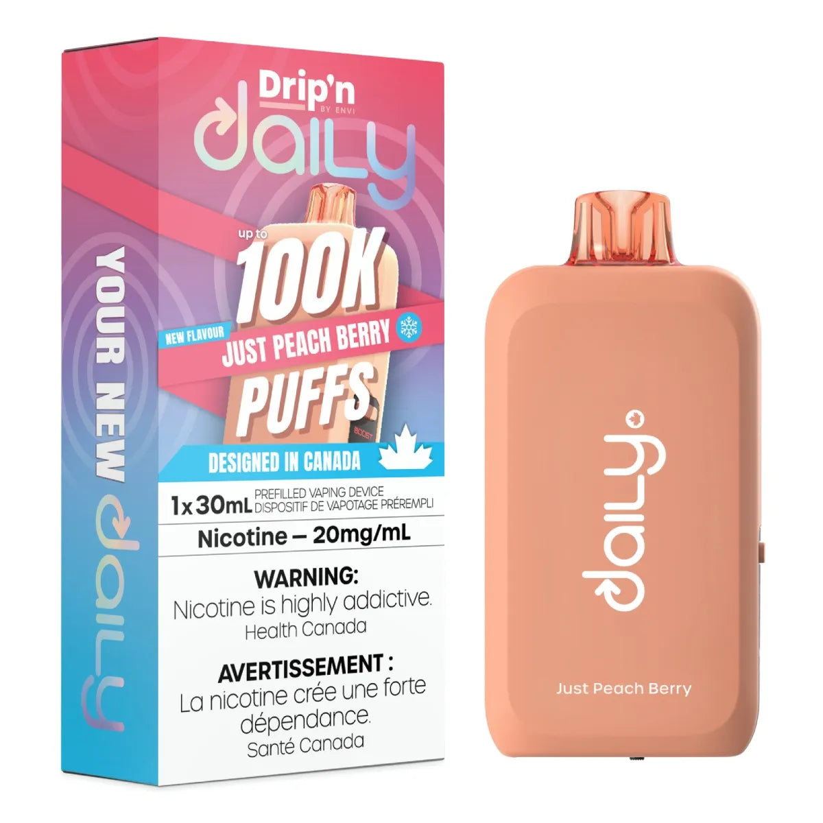 (AB) Drip'n Daily 100K - Just Peach Berry