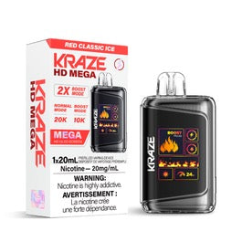 (AB) Kraze: HD MEGA 20K - Red Classic Ice