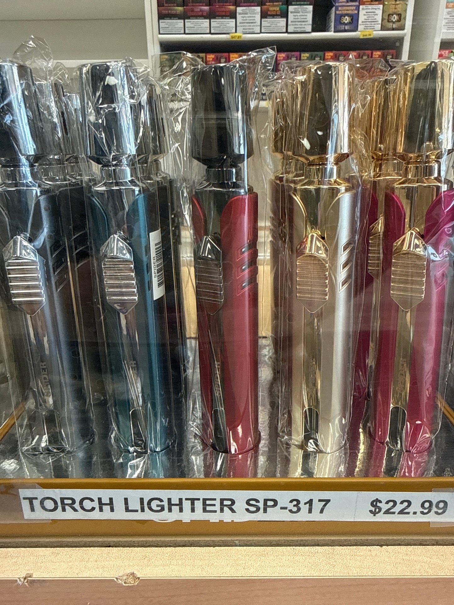 Spider Refillable Butane Torch Lighter Sp-317