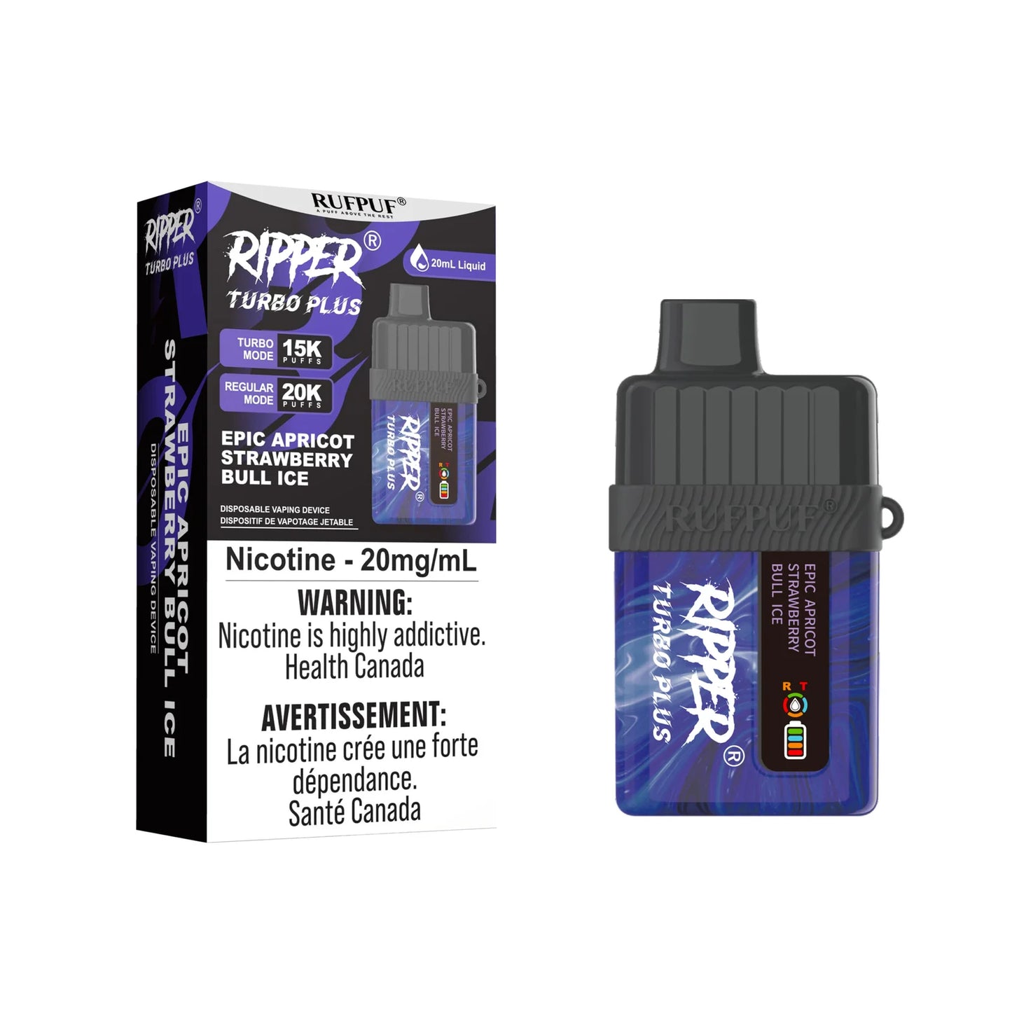 (FED) Rufpuf: Ripper Turbo Plus (20k) - Epic Apricot Strawberry Bull Ice