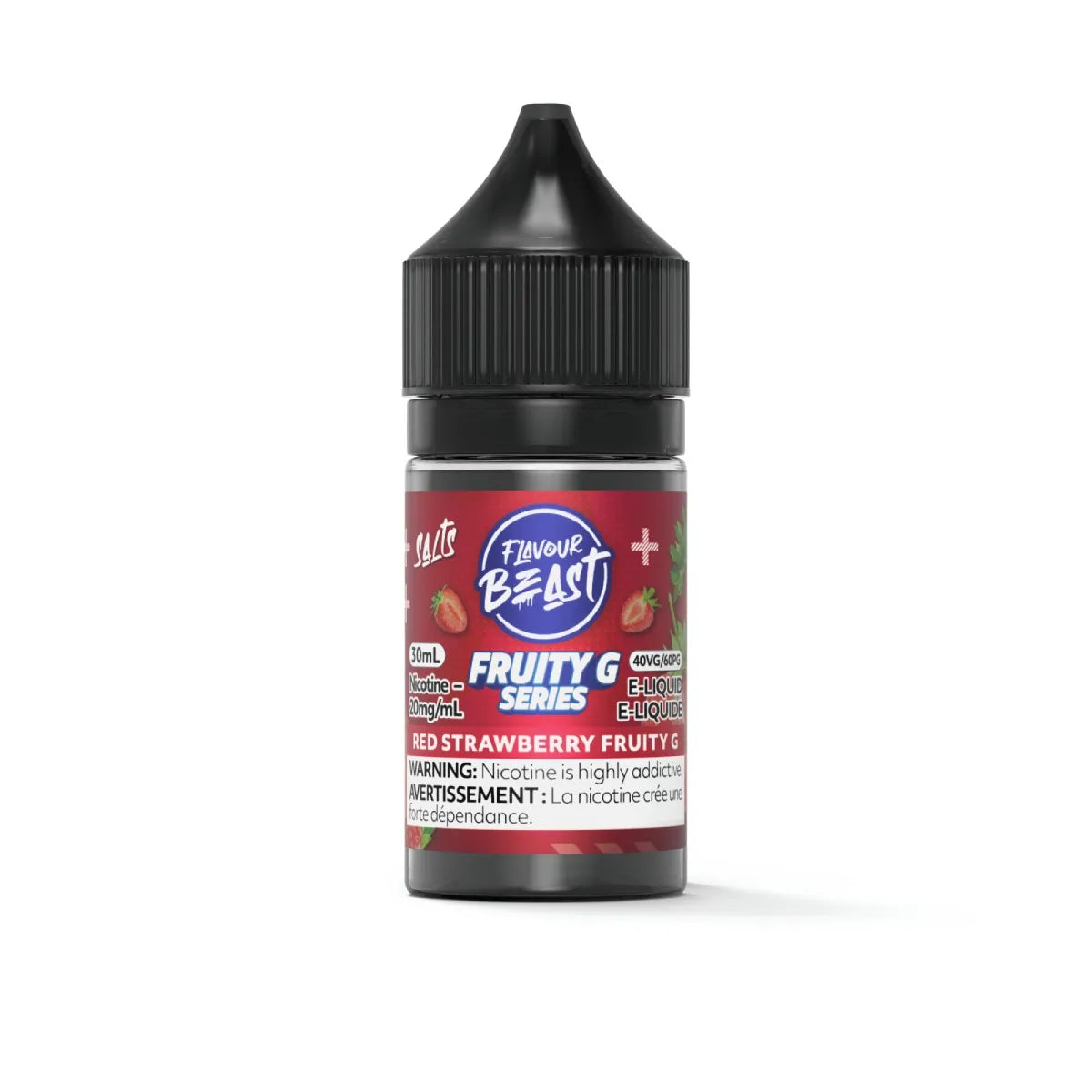 (AB) Flavour Beast: Fruity G E-Liquid 30ml/20mg - Red Strawberry