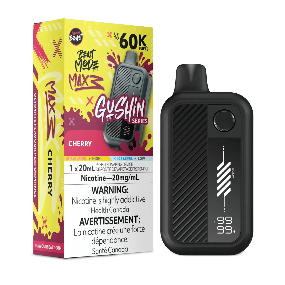 (FED) Flavour Beast: Mode Max 3 (60K) - Gushin’ Cherry