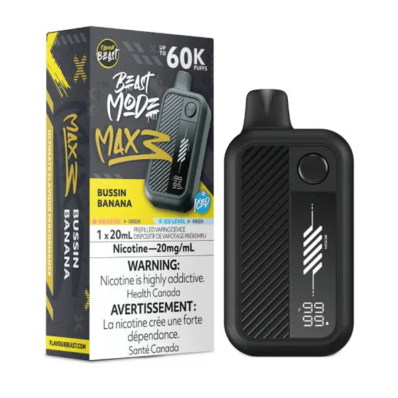 (AB) Flavour Beast: Mode Max 3 (60K) - Bussin Banana Iced