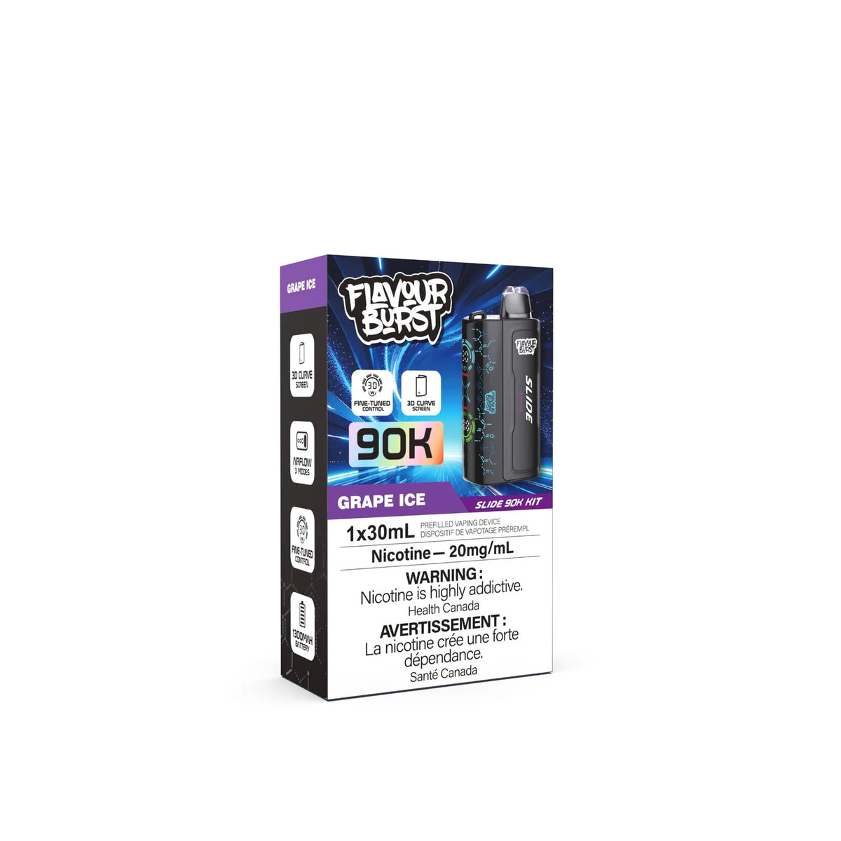(AB) Flavour Burst Slide Starter Kit 90K - Grape Ice