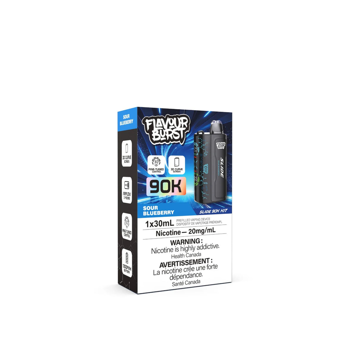 (AB) Flavour Burst Slide Starter Kit 90K - Sour Blueberry