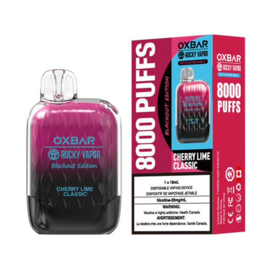 Oxbar 8000 puff Cherry Lime Classic (FED)