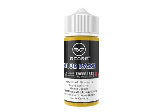 (AB) GCORE E-LIQUID BLUE RAZZ FREEBASE 100ML 6MG