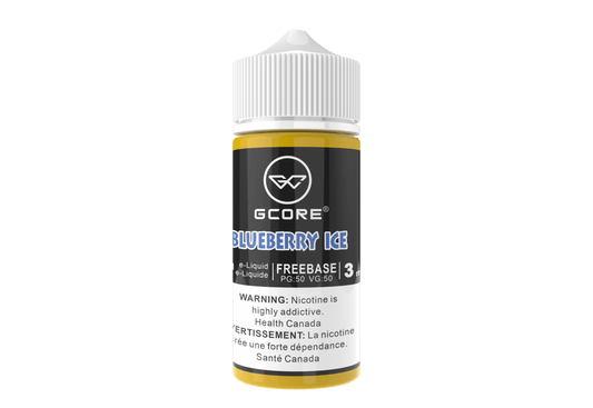 (AB) GCORE E-LIQUID BLUEBERRY ICE FREEBASE 100ML 3MG