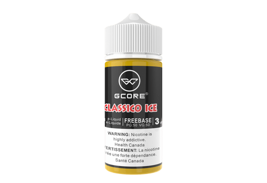 (AB) GCORE E-LIQUID CLASSICO ICE FREEBASE 100ML 3MG