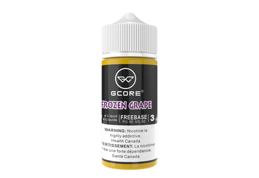 (AB) GCORE E-LIQUID FROZEN GRAPE FREEBASE 100ML 3MG