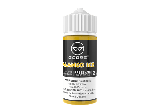 (AB) GCORE E-LIQUID MANGO ICE FREEBASE 100ML 3MG