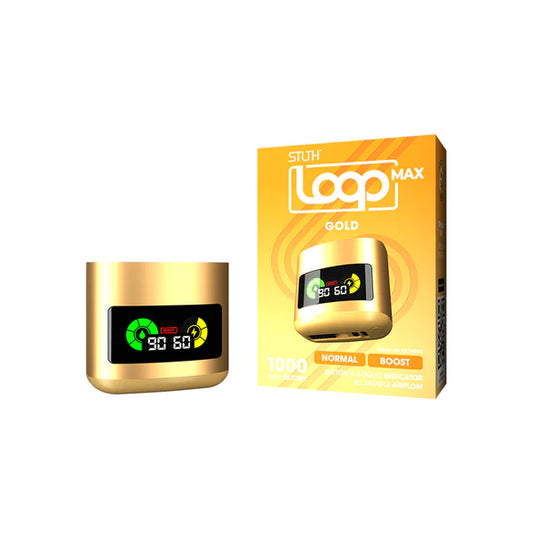 STLTH LOOP MAX CLOSED POD BATTERY - GOLD