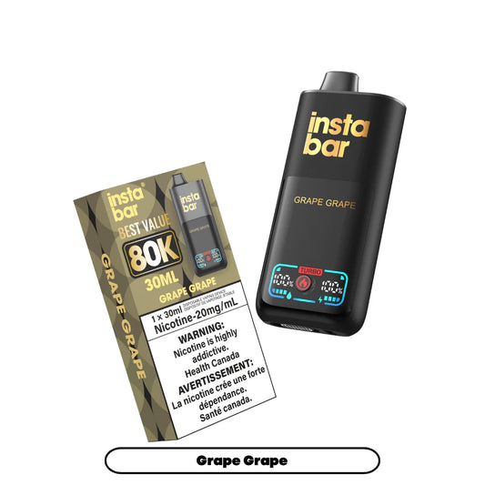 (AB) Insta Bar: Disposable (80K) - Grape Grape