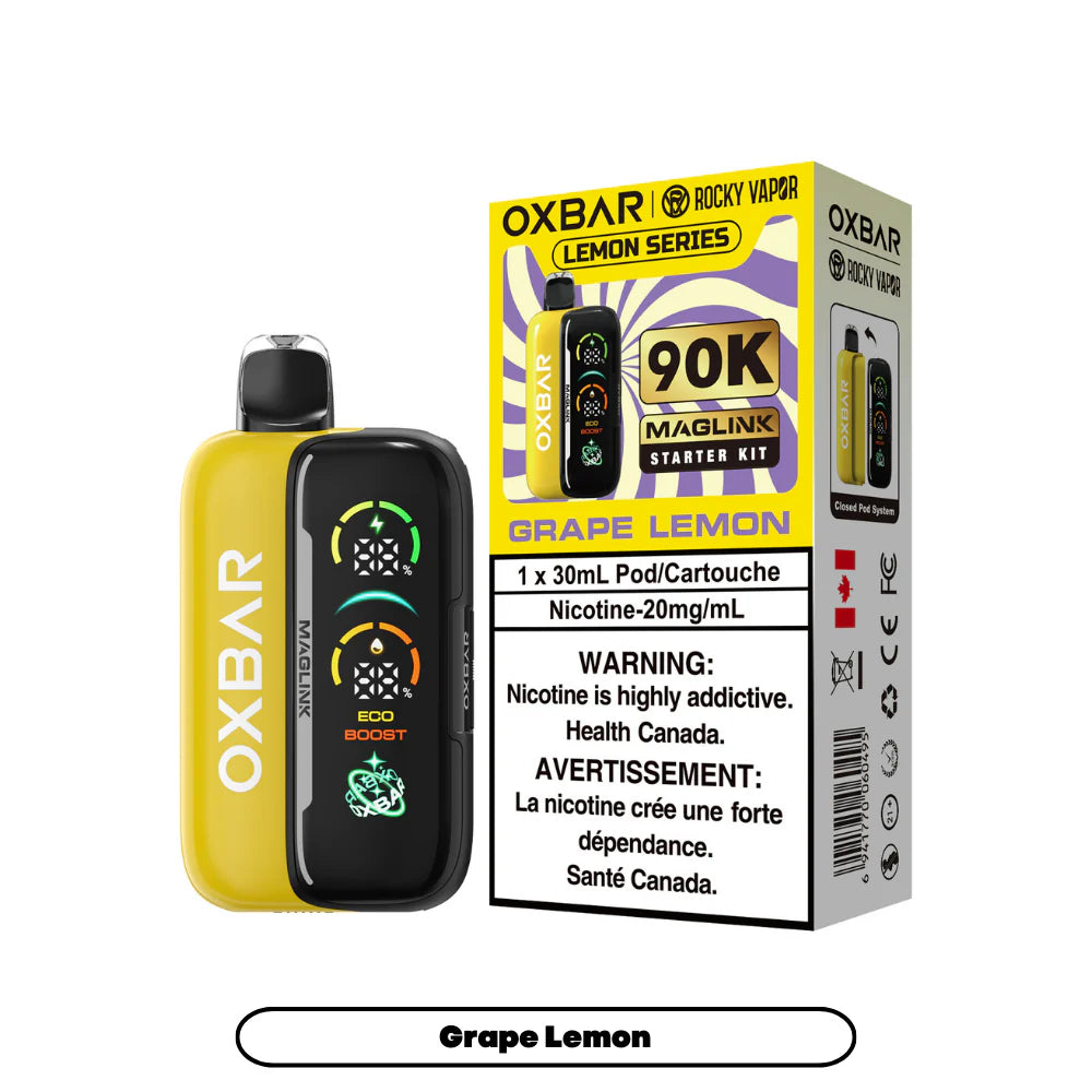 (AB) Oxbar: Maglink Starter Kit (90K) - Grape Lemon