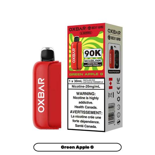 (AB) Oxbar: Maglink Replacement Pod 90K - Green Apple G