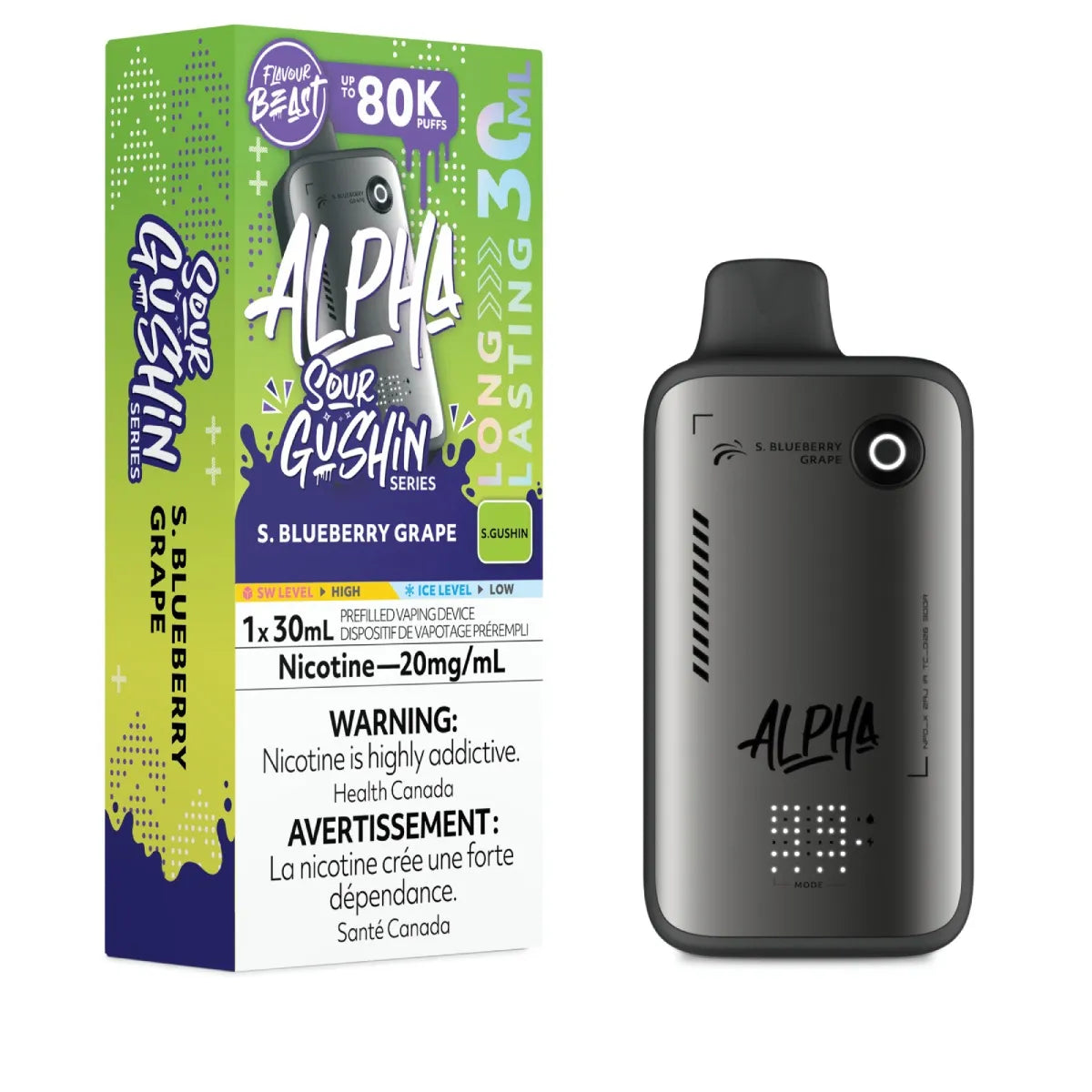 (AB) Flavour Beast: Alpha 80K - S. Blueberry Grape