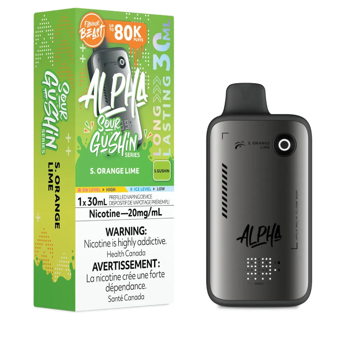 (AB) Flavour Beast: Alpha 80K - S. Orange Lime