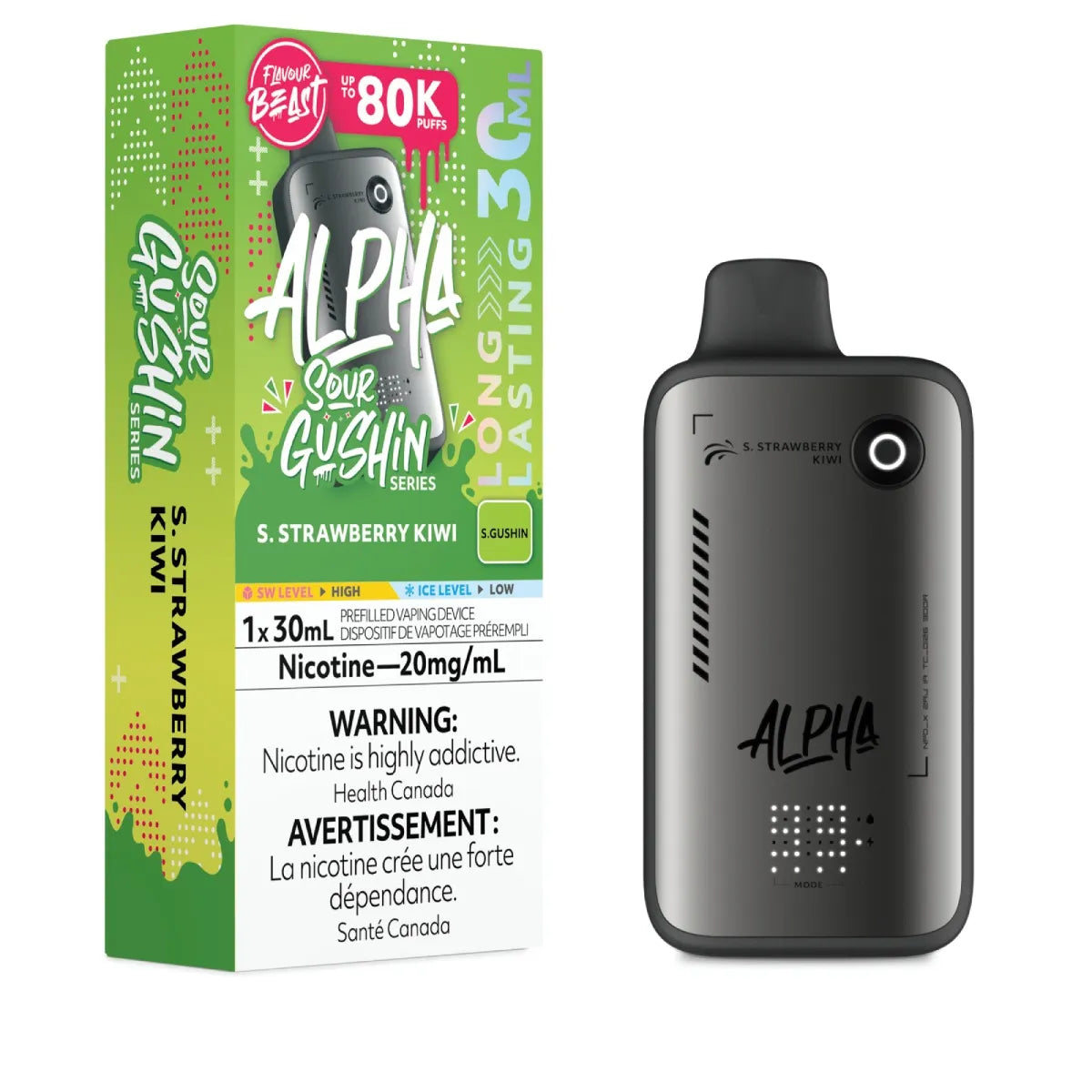 (AB) Flavour Beast: Alpha 80K - S. Strawberry Kiwi