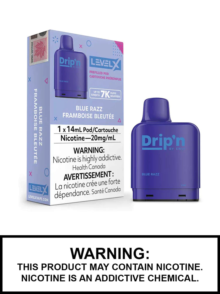 (FED) Drip'n: Level X Pod (7K) - Blue Razz