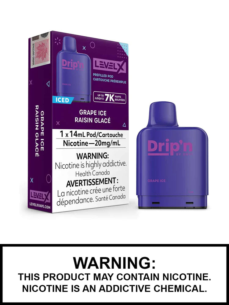 (FED) Drip'n: Level X Pod (7K) - Grape Ice