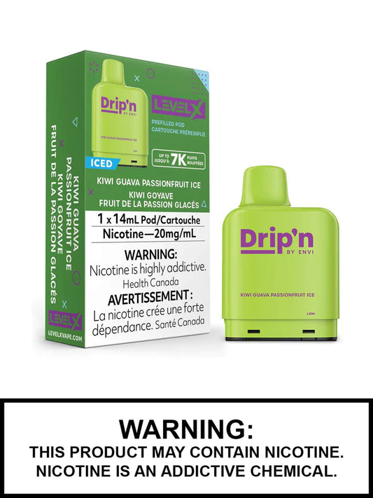 (FED) Drip'n: Level X Pod (7K) - Kiwi Guava Passionfruit Ice