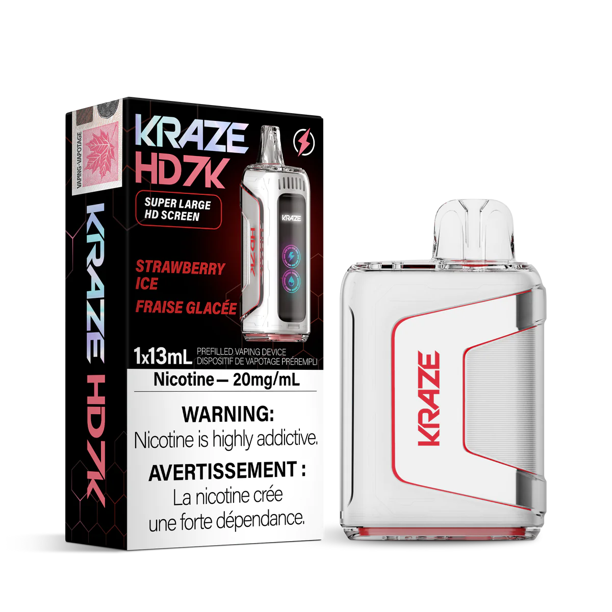 (FED) Kraze: Disposable 7K - Strawberry Ice