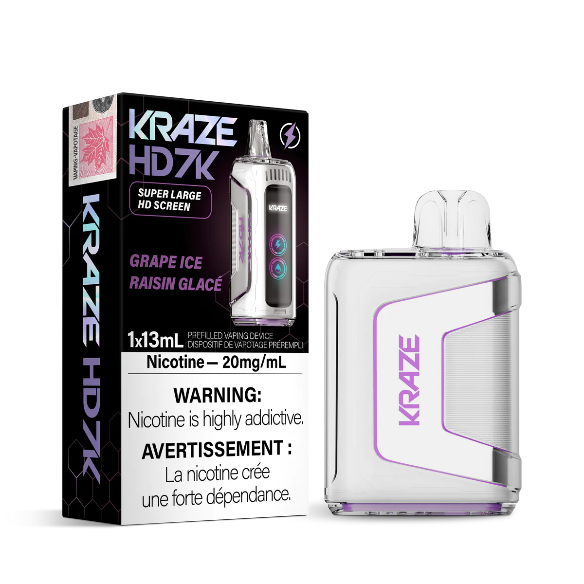 (FED) Kraze: Disposable 7K - Grape Ice
