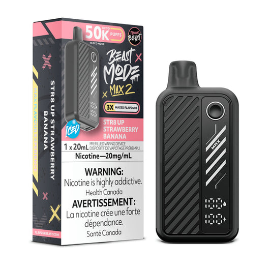 (AB) Flavour Beast: Mode Max 2 (50K) - Str8 Up Strawberry Banana