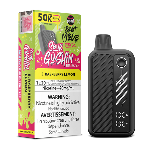 (AB) Flavour Beast: Mode Max 2 (50K) Sour Gushin’ - S. Raspberry Lemon
