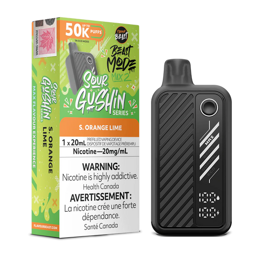 (AB) Flavour Beast: Mode Max 2 (50K) Sour Gushin’ - S. Orange Lime