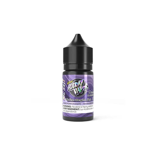 All Day Vapor Grape Pomegranate Salt E-Juice 30ml (20mg) (FED)