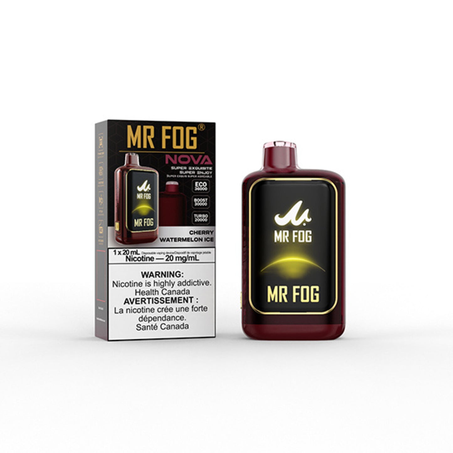 AB) Mr. Fog: Nova (36k) - Cherry Watermelon Ice Vape Stadium AB) Mr. Fog: Nova (36k) - Cherry Watermelon Ice Vape Stadium