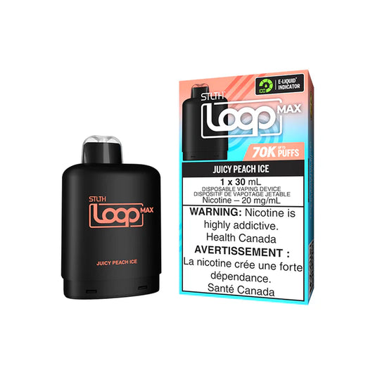 (AB) Stlth: STLTH Loop Max Pod (70k) - JUICY PEACH ICE