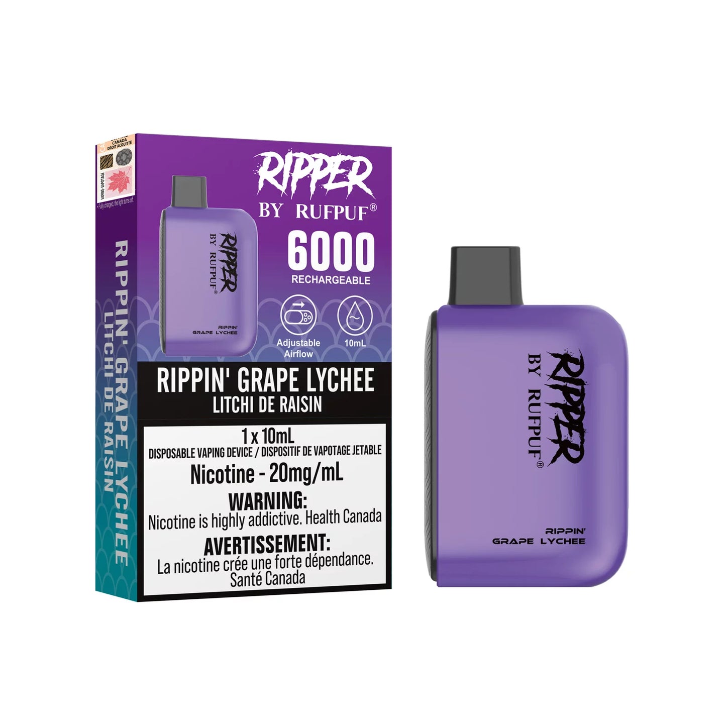 (FED) Rufpuf: Ripper (6k) - Rippin’ Grape Lychee (20mg)