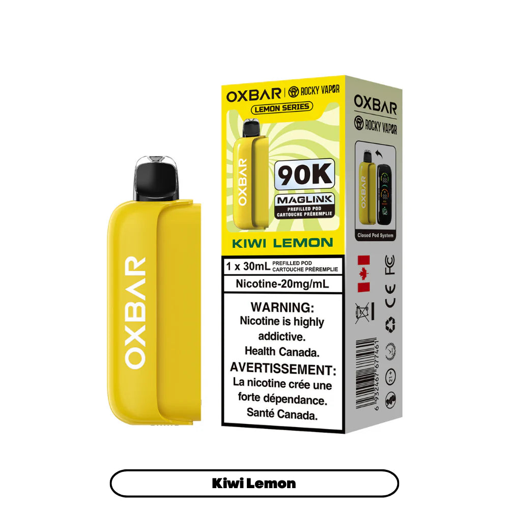 (AB) Oxbar: Maglink Replacement Pod 90K - Kiwi Lemon