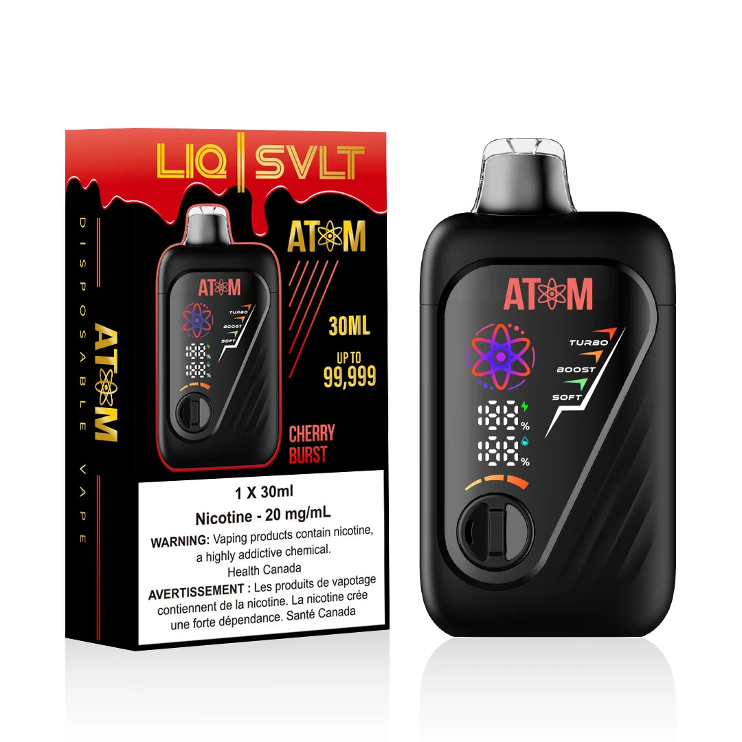 (AB) LIQ | SVLT: ATOM 99K PUFFS - Cherry Burst