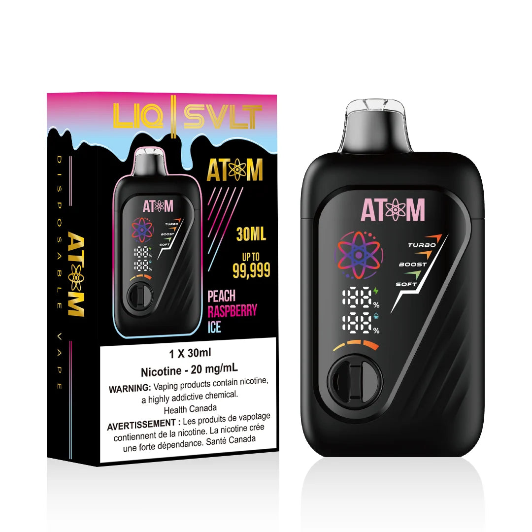 (AB) LIQ | SVLT: ATOM 99K PUFFS - Peach Raspberry Ice