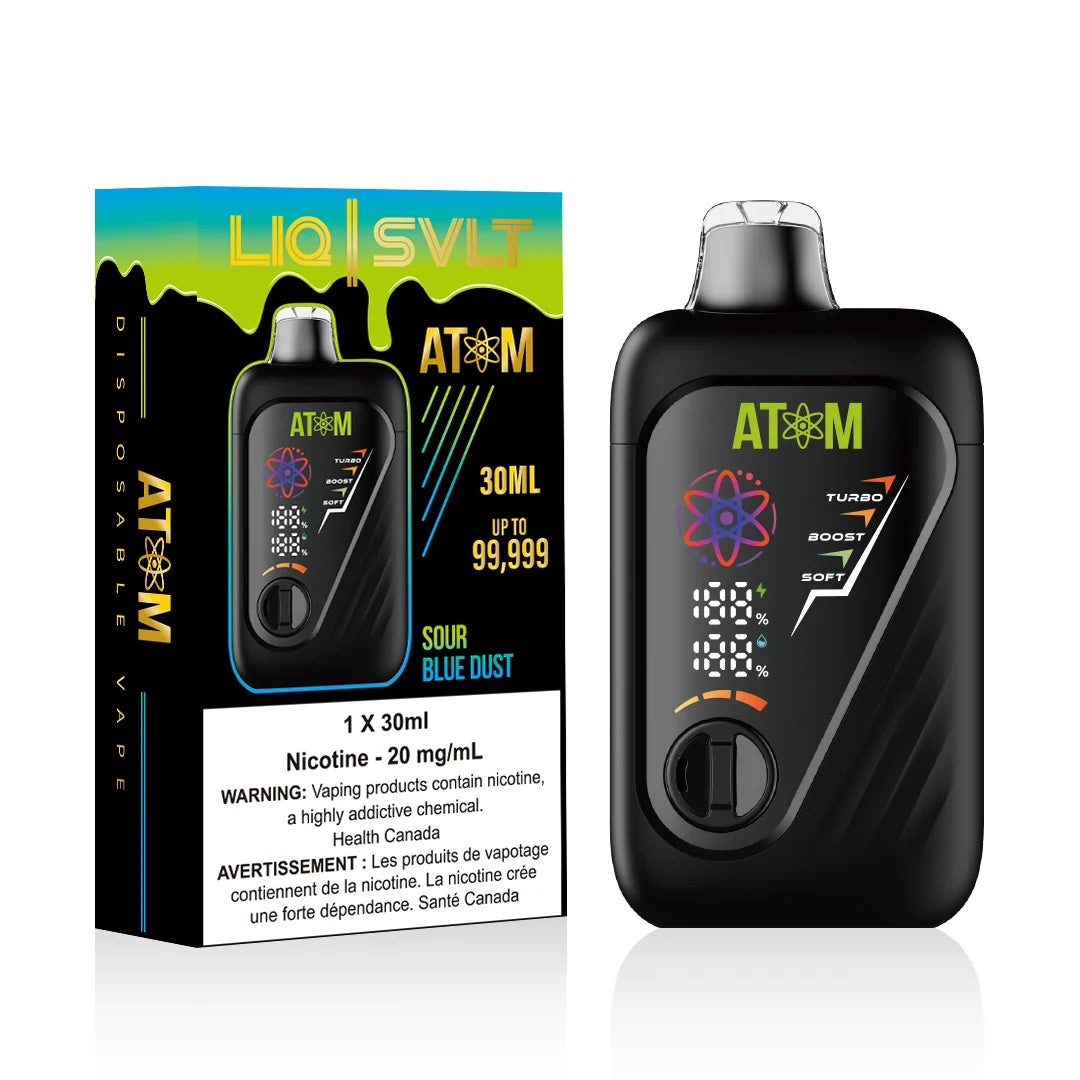 (AB) LIQ | SVLT: ATOM 99K PUFFS - Sour Blue Dust