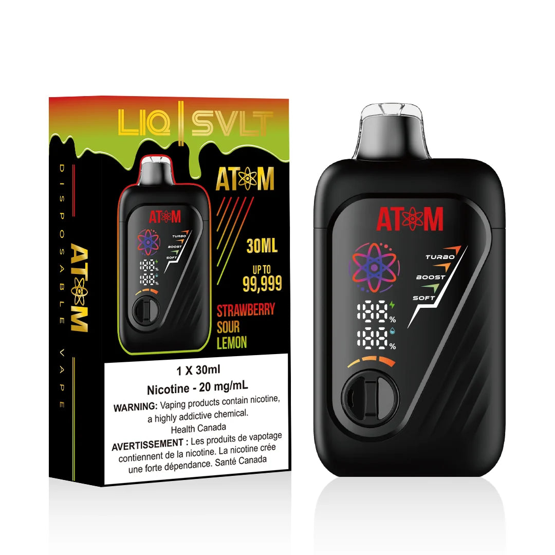 (AB) LIQ | SVLT: ATOM 99K PUFFS - Strawberry Sour Lemon