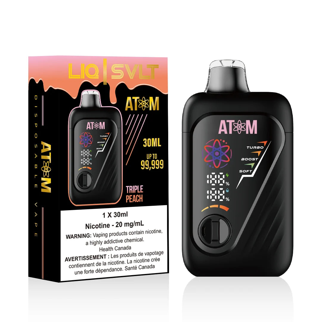 (AB) LIQ | SVLT: ATOM 99K PUFFS - Triple Peach