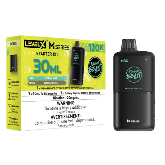 (AB) Level X M Starter Kit 30ml Flavour Beast - Extreme Mint