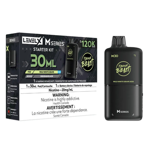 (AB) Level X M Starter Kit 30ml Flavour Beast - Wild White Grape