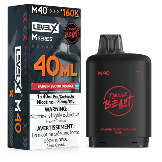 (AB) Level X M pod 40ml Flavour Beast - Bangin’ Blood Orange