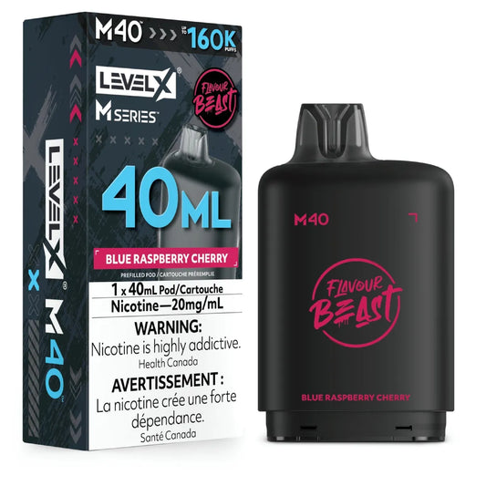 (AB) Level X M pod 40ml Flavour Beast - Blue Raspberry Cherry