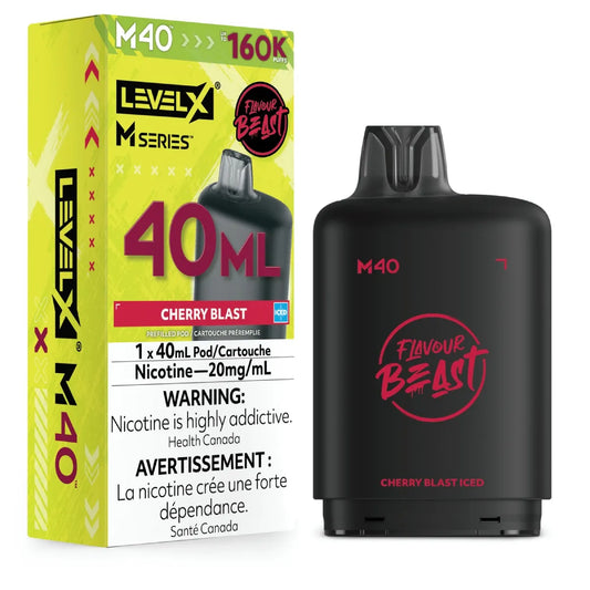 (AB) Level X M pod 40ml Flavour Beast - Cherry Blast