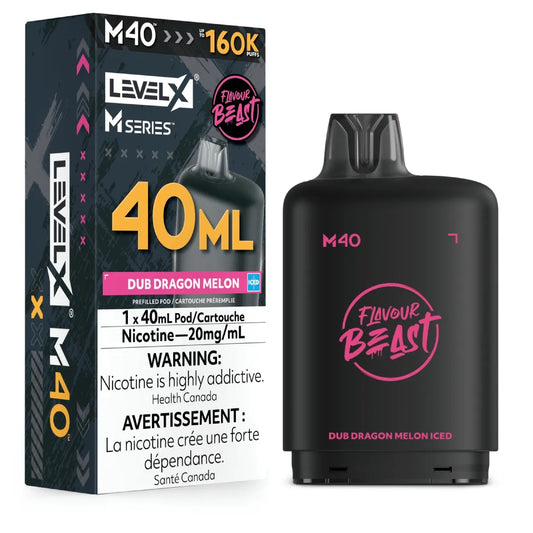 (AB) Level X M pod 40ml Flavour Beast - Dub Dragon Melon